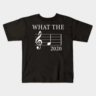 What The F Musical Note 2020 Funny Shirt Gift For Musicians Lover Kids T-Shirt